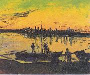 Vincent Van Gogh Dockers in Arles Sweden oil painting artist